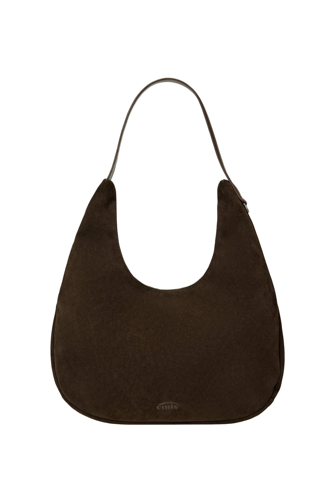 EMIS - suede shoulder bag-brown 1