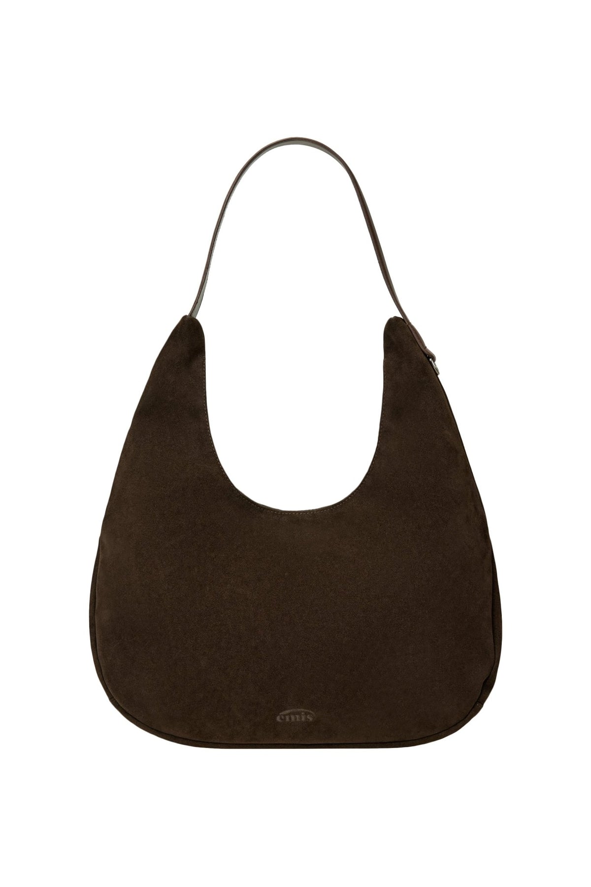 EMIS - suede shoulder bag-brown 1