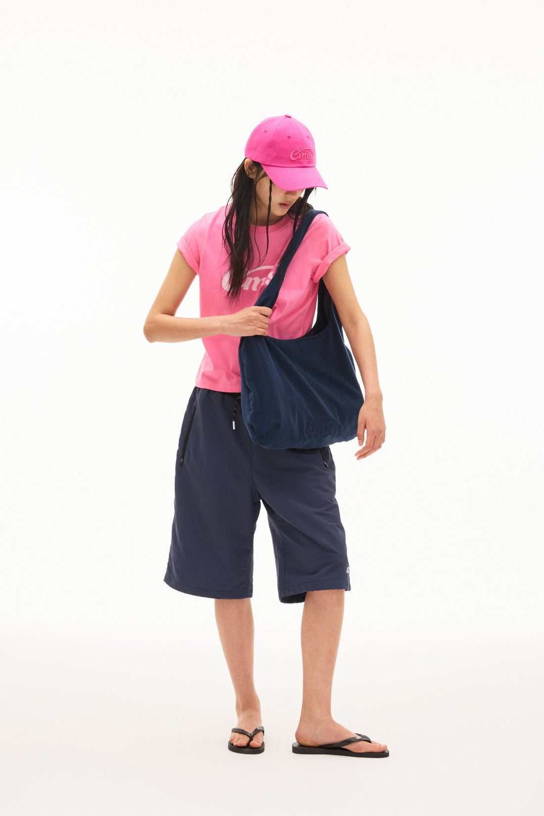 EMIS - terry shoulder bag-navy 1
