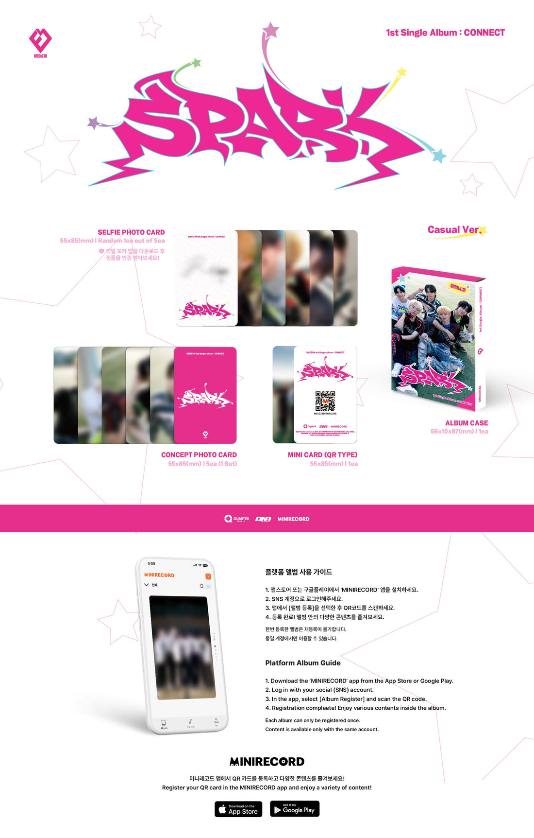 [Album]EMOTI:M - CONNECT (1st Single album) [Casual Ver.]-product_vendor, lowest price, EU shipping, Pre order benefit