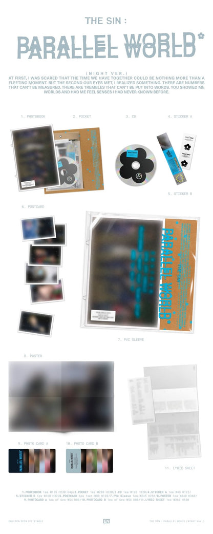 [album]ENHYPEN - THE SIN : PARALLEL WORLD [DREAM / DAY / NIGHT Ver.] [RANDOM]-