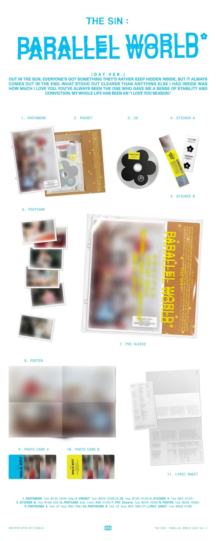 ENHYPEN - THE SIN : PARALLEL WORLD [DREAM / DAY / NIGHT Ver.] [SET] [SOUNDWAVE]