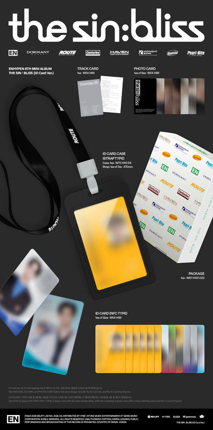 [Album]ENHYPEN - The sin:bliss [ID Card Ver.]-product_vendor, lowest price, EU shipping, Pre order benefit