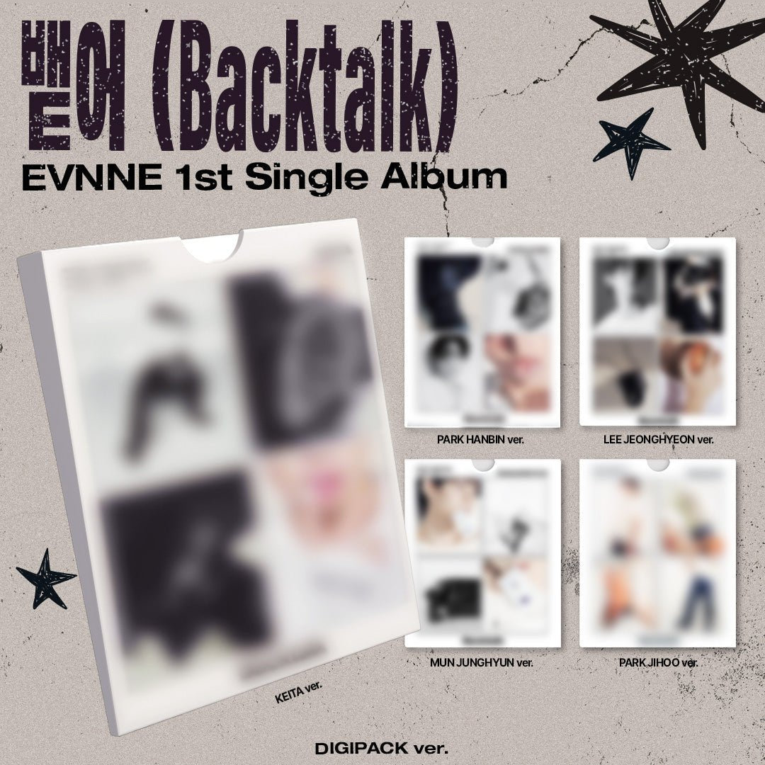 [Album]EVNNE (이븐) Backtalk (1st Single Album) [DIGIPACK Ver. / 5 versions set RANDOM] - product_vendor,