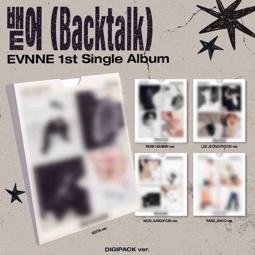 EVNNE (이븐) Backtalk (1st Single Album) [DIGIPACK Ver. / 5 versions set]