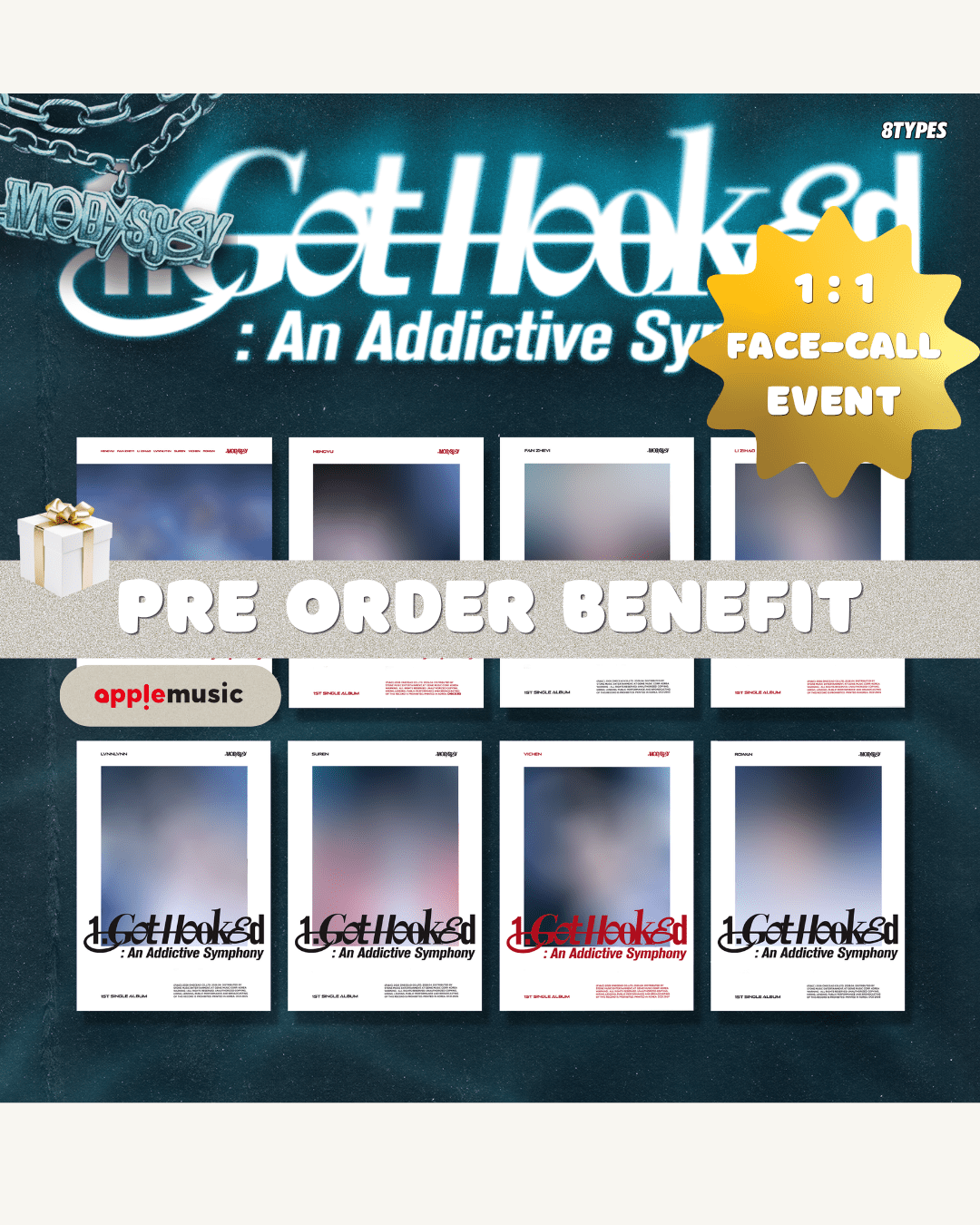 [Event Album][FACE CALL EVENT][APPLE MUSIC] MODYSSEY - 1. Got Hooked: An Addictive Symphony [CHOOSE] - product_vendor,