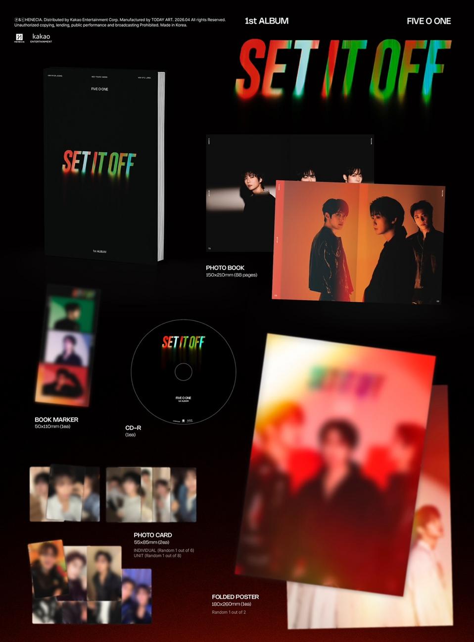 [Album]FIVE O ONE SET IT OFF (1st Full Album) - product_vendor,