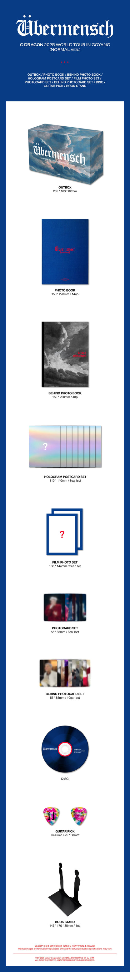 [Album]G-DRAGON - ÜBERMENSCH 2025 WORLD TOUR IN GOYANG [NORMAL Ver.]-