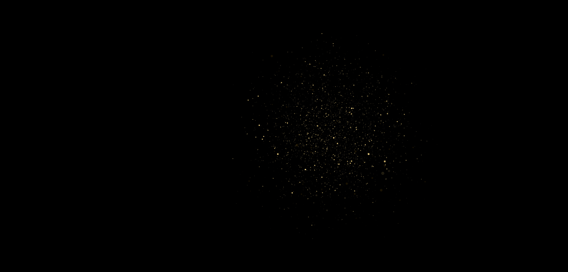 Gold galaxy background image with cosmic design, symbolizing Krescend’s premium and artistic K-pop brand identity