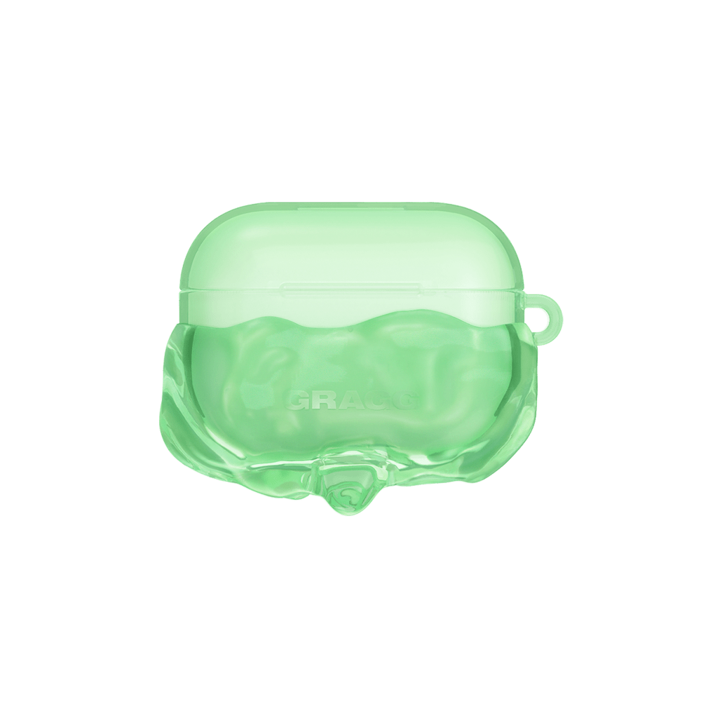 GRAGG (AIR PODS 2ND) - double layers case - clear green 5