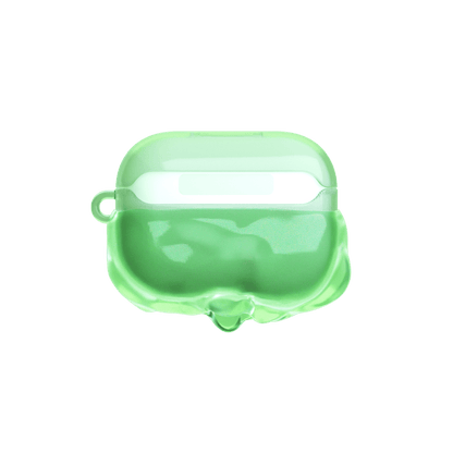 GRAGG (AIR PODS 2ND) - double layers case - clear green 4