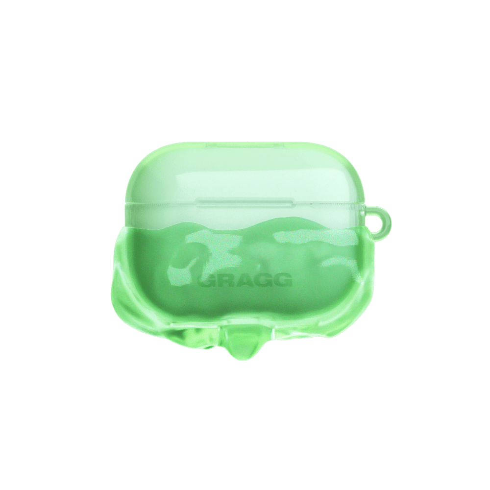 GRAGG (AIR PODS 2ND) - double layers case - clear green 7