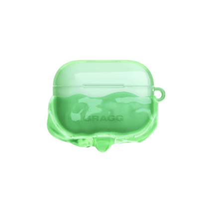 GRAGG (AIR PODS 2ND) - double layers case - clear green 7
