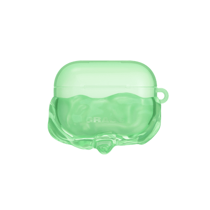 GRAGG (AIR PODS 2ND) - double layers case - clear green 1