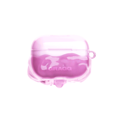 GRAGG (AIR PODS 2ND) - double layers case - clear pink 6
