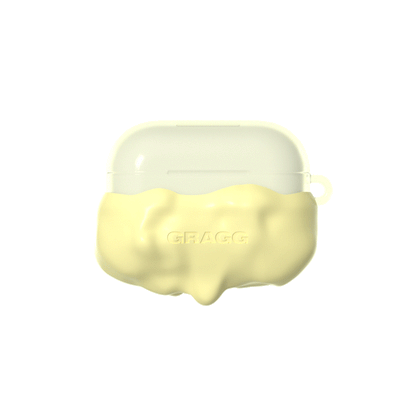 GRAGG (AIR PODS 2ND) - double layers case - light yellow 8