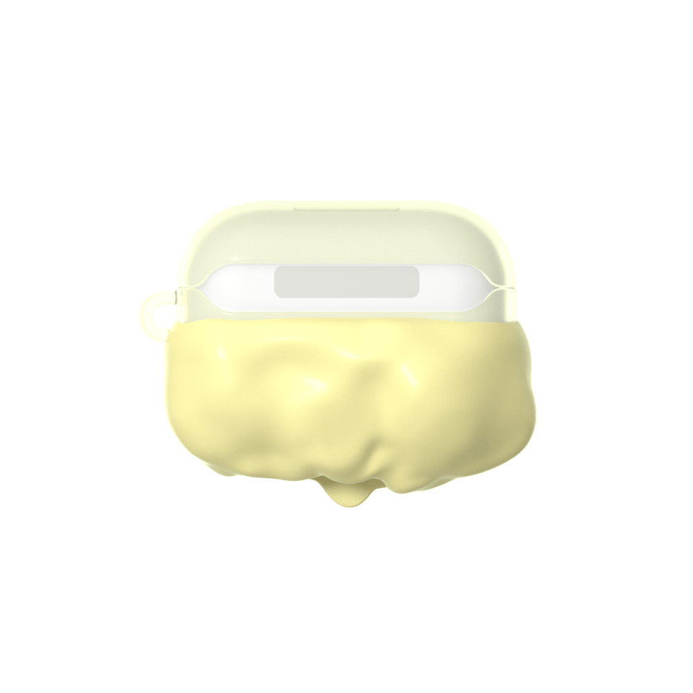 GRAGG (AIR PODS 2ND) - double layers case - light yellow 4