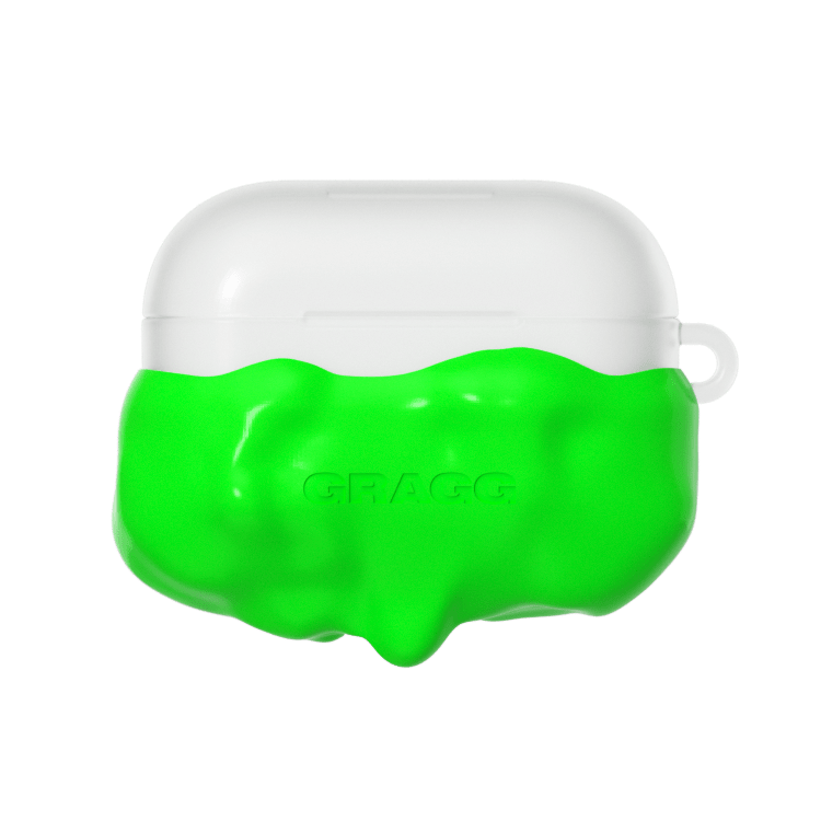 GRAGG (AIR PODS 2ND) - double layers case - neon green 1