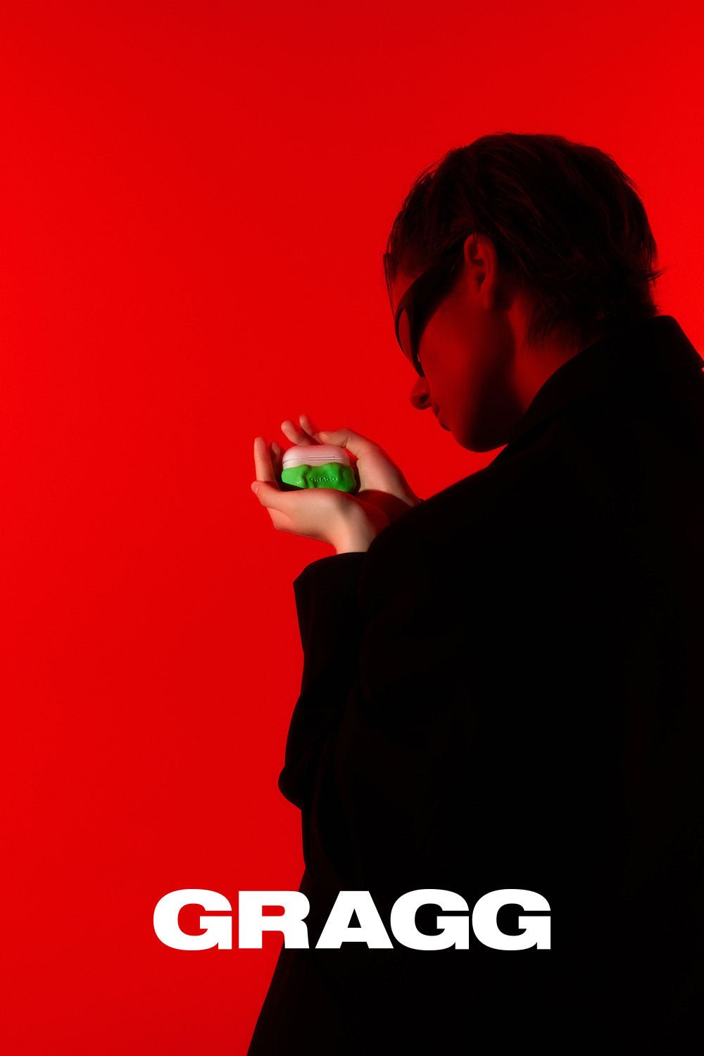 GRAGG (AIR PODS 2ND) - double layers case - neon green 18