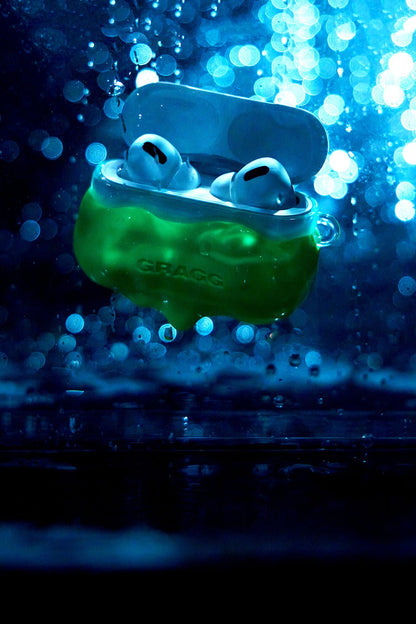 GRAGG (AIR PODS 2ND) - double layers case - neon green 5