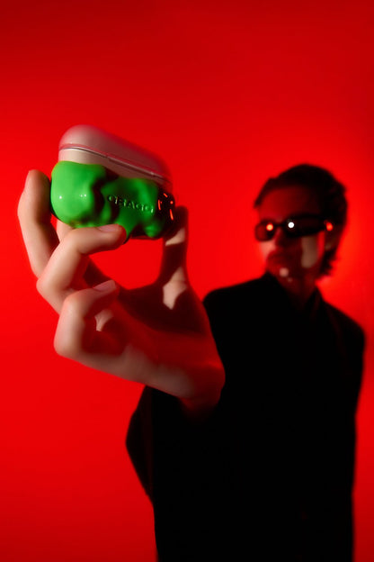 GRAGG (AIR PODS 2ND) - double layers case - neon green 19