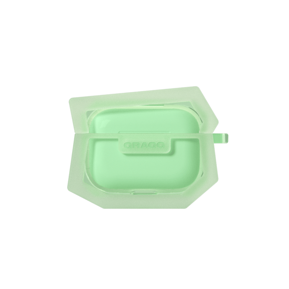 GRAGG (AIR PODS 2ND) - landing corner case - clear mint 8