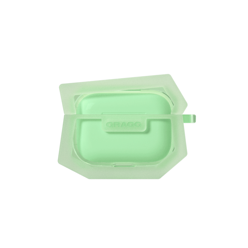 GRAGG (AIR PODS 2ND) - landing corner case - clear mint 7