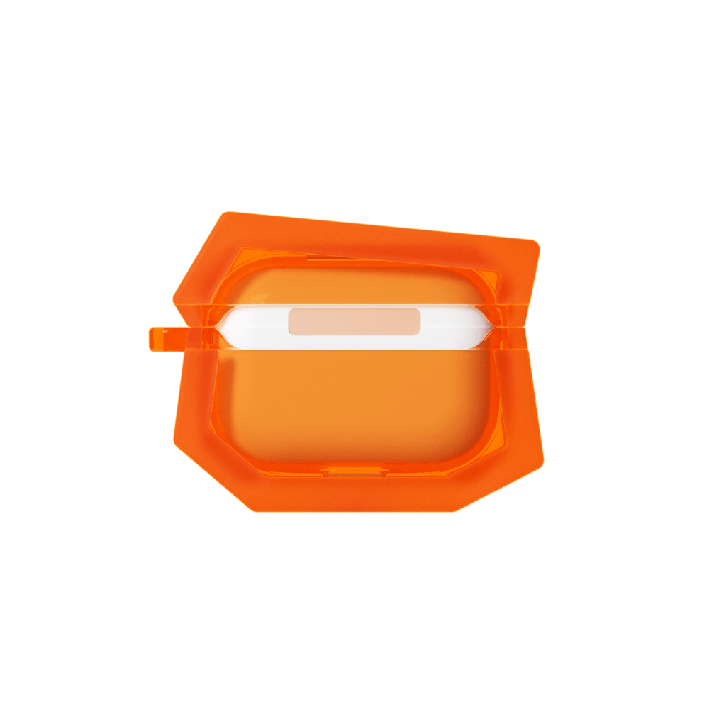 GRAGG (AIR PODS 2ND) - landing corner case - clear orange 8
