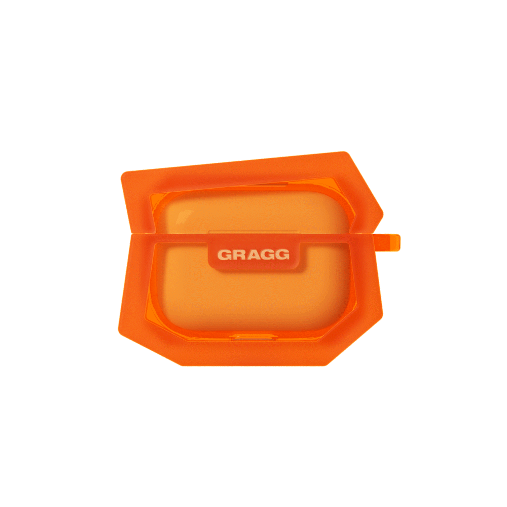 GRAGG (AIR PODS 2ND) - landing corner case - clear orange 2