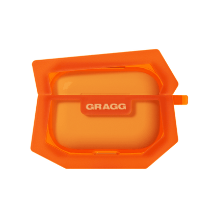 GRAGG (AIR PODS 2ND) - landing corner case - clear orange 5