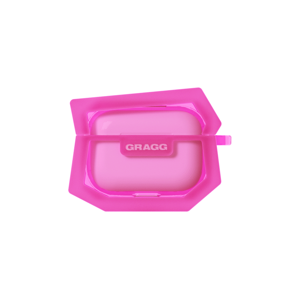 GRAGG (AIR PODS 2ND) - landing corner case - clear pink 2