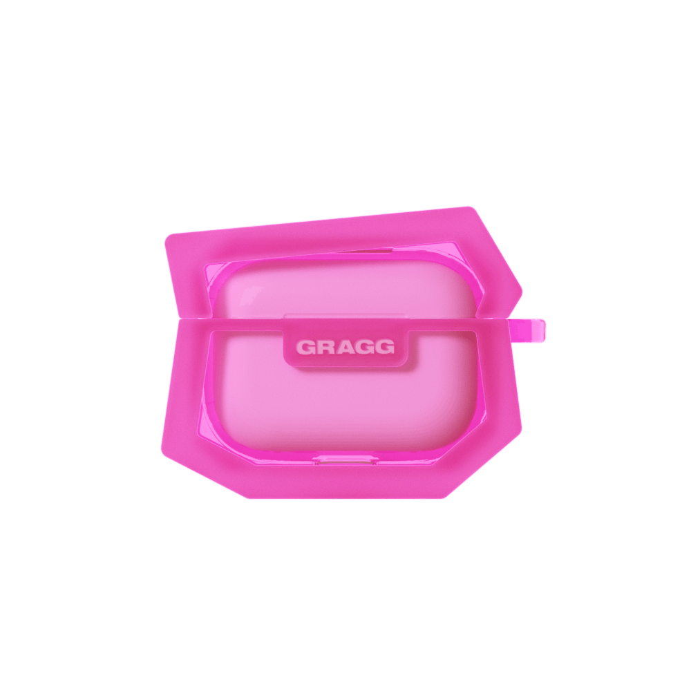 GRAGG (AIR PODS 2ND) - landing corner case - clear pink 3