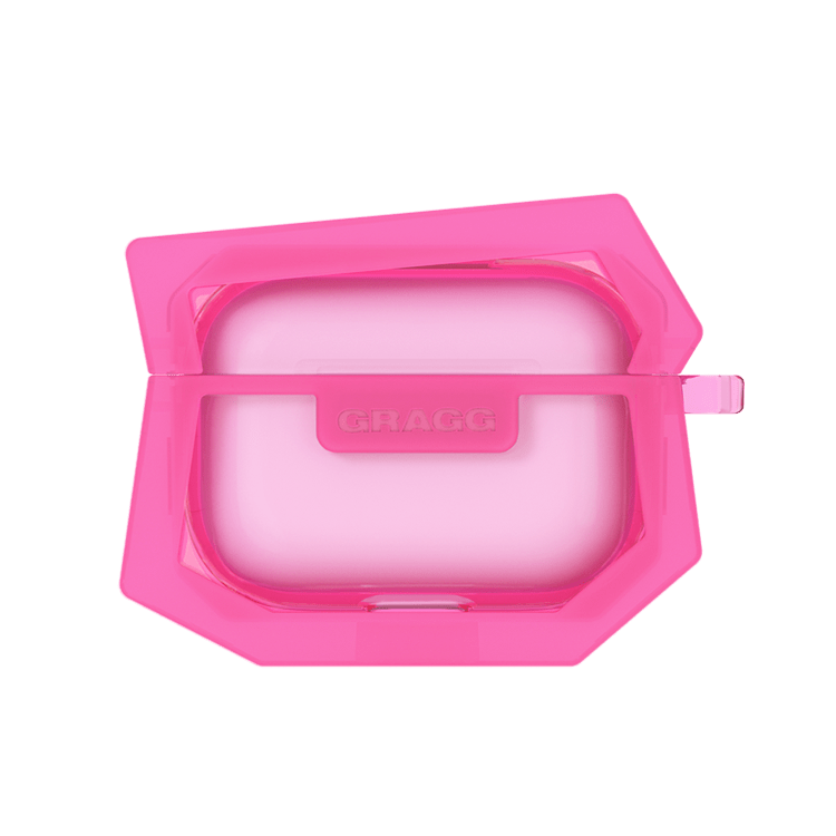 GRAGG (AIR PODS 2ND) - landing corner case - clear pink 5