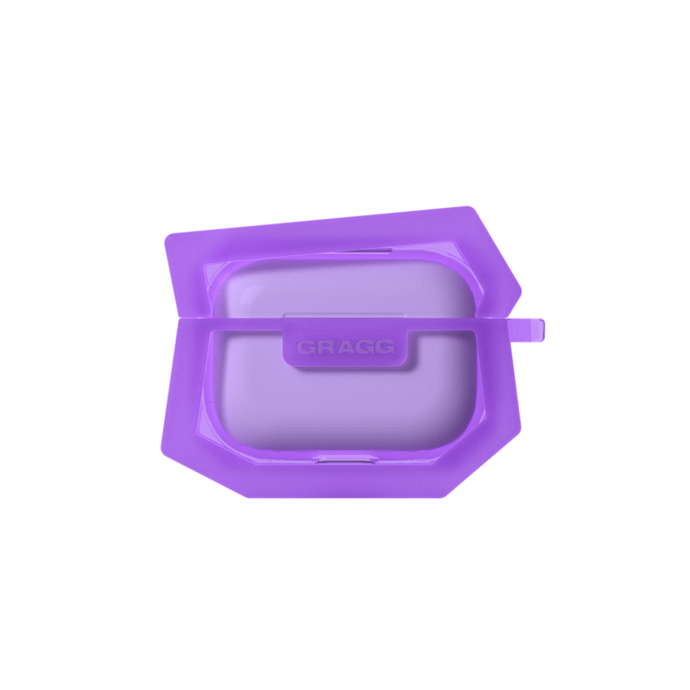 GRAGG (AIR PODS 2ND) - landing corner case - clear purple 2