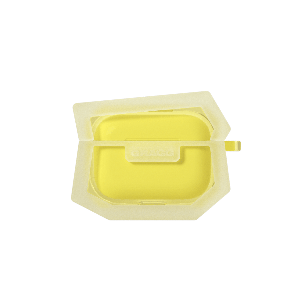 GRAGG (AIR PODS 2ND) - landing corner case - clear yellow 9