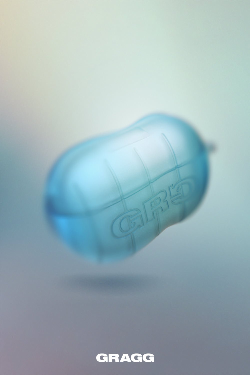 GRAGG (AIR PODS 2ND) - step booster case - clear blue 6