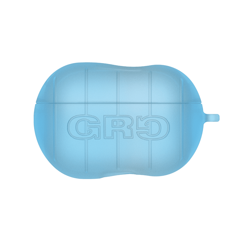 GRAGG (AIR PODS 2ND) - step booster case - clear blue 8