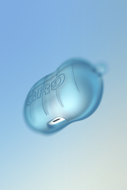 GRAGG (AIR PODS 2ND) - step booster case - clear blue 12