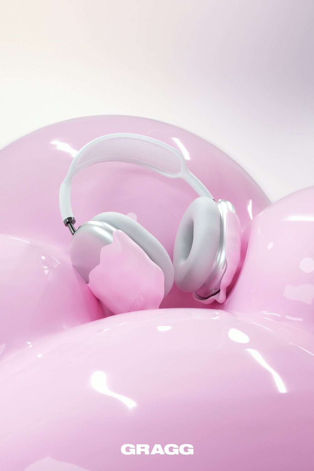 GRAGG (AIR PODS MAX) - double layers case - light pink 7