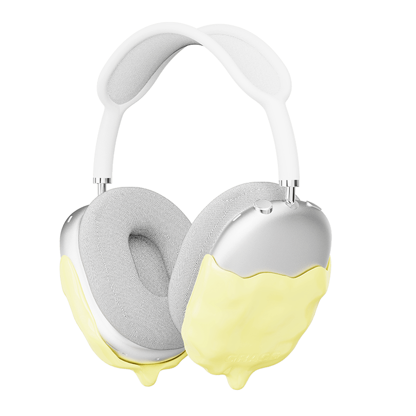 GRAGG (AIR PODS MAX) - double layers case - light yellow 1