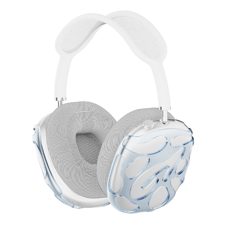 GRAGG (AIR PODS MAX) - web layers case - clear blue 1
