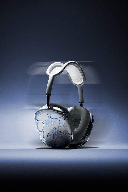 GRAGG (AIR PODS MAX) - web layers case - clear blue 17