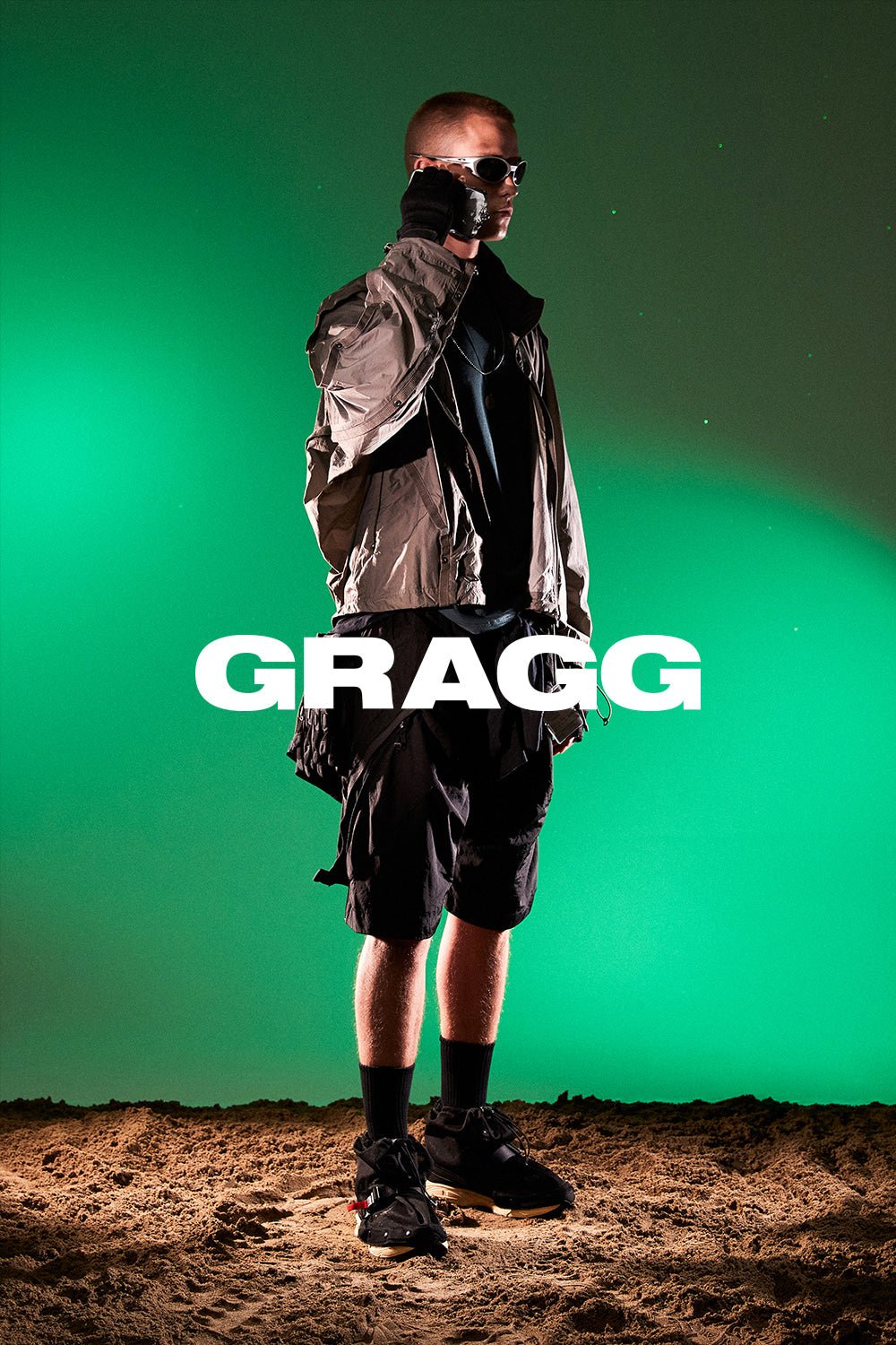 GRAGG (SHAPE CASE) - double layers case - clear black 6