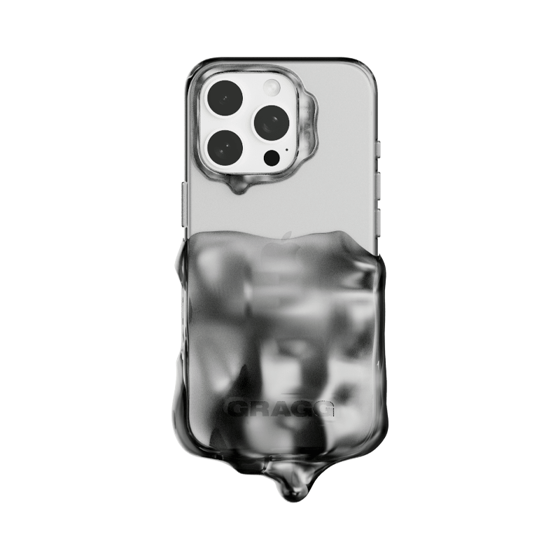GRAGG (SHAPE CASE) - double layers case - clear black 2