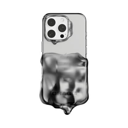 GRAGG (SHAPE CASE) - double layers case - clear black 2