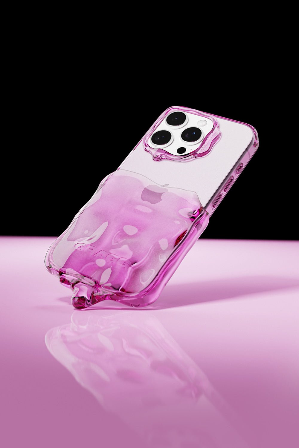 GRAGG (SHAPE CASE) - double layers case - clear pink 8