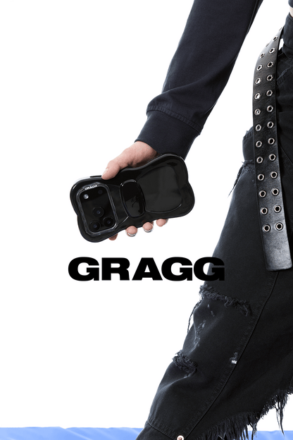 GRAGG (SHAPE CASE) - layered ribbon case - black 9