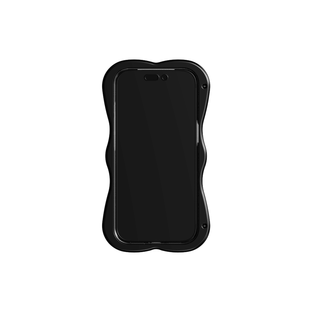 GRAGG (SHAPE CASE) - layered ribbon case - black 5