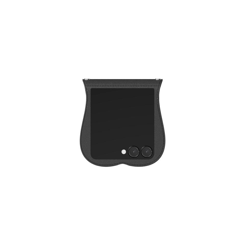GRAGG (SHAPE CASE) - layered ribbon case - black 3