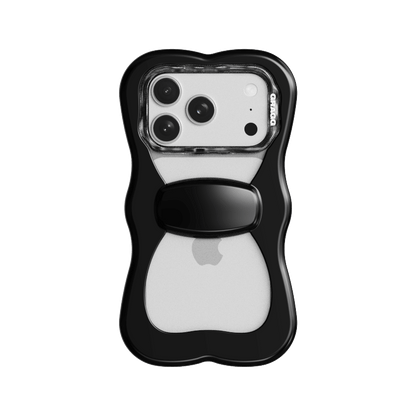 GRAGG (SHAPE CASE) - layered ribbon case - black 1